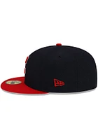 New Era Cleveland Guardians Navy Blue JR Home AC 59FIFTY Youth Fitted Hat