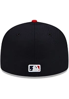 New Era Cleveland Guardians Navy Blue JR Home AC 59FIFTY Youth Fitted Hat