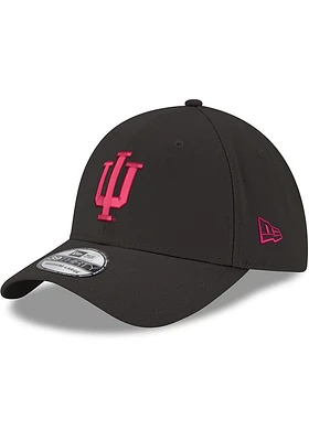 New Era Indiana Hoosiers Mens Black Team Classic 39THIRTY Flex Hat