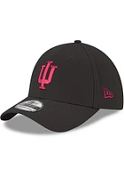 New Era Indiana Hoosiers Mens Black Team Classic 39THIRTY Flex Hat