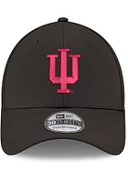 New Era Indiana Hoosiers Mens Black Team Classic 39THIRTY Flex Hat
