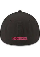 New Era Indiana Hoosiers Mens Black Team Classic 39THIRTY Flex Hat