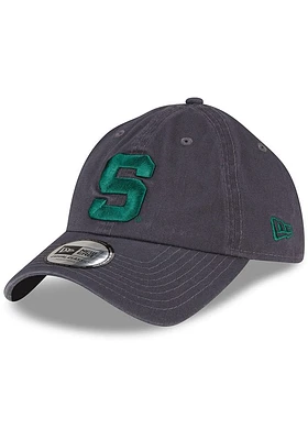 New Era Michigan State Spartans Casual Classic Adjustable Hat - Graphite