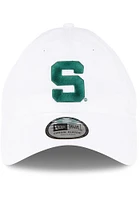 New Era Michigan State Spartans Casual Classic Sport Modern Adjustable Hat - White
