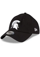 New Era Michigan State Spartans White Logo Casual Classic Enhanced Adjustable Hat - Black