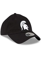 New Era Michigan State Spartans White Logo Casual Classic Enhanced Adjustable Hat - Black