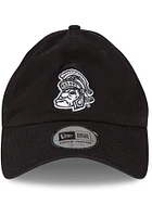 New Era Michigan State Spartans White Logo Retro Casual Classic Adjustable Hat - Black