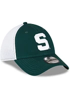 New Era Michigan State Spartans Mens Green 2T Neo 39THIRTY Iconic Flex Hat