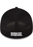 New Era Michigan State Spartans Mens Black White Logo Neo 39THIRTY Flex Hat