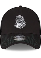 New Era Michigan State Spartans Mens Black Retro White Logo Neo 39THIRTY Flex Hat