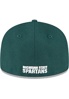 New Era Michigan State Spartans Mens Green Alt Basic 59FIFTY Fitted Hat