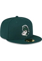 New Era Michigan State Spartans Mens Green Retro Basic 59FIFTY Fitted Hat