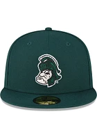 New Era Michigan State Spartans Mens Green Retro Basic 59FIFTY Fitted Hat