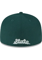 New Era Michigan State Spartans Mens Green Retro Basic 59FIFTY Fitted Hat