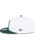 New Era Michigan State Spartans White 2T Basic 9FIFTY Mens Snapback Hat