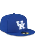 New Era Kentucky Wildcats Mens Blue Basic 59FIFTY Fitted Hat