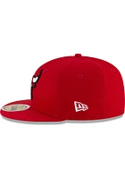 New Era Chicago Bulls Red JR 59FIFTY Youth Fitted Hat