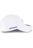 New Era Kansas Jayhawks Tonal Core Classic 9TWENTY Adjustable Hat - White