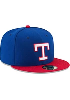 New Era Texas Rangers Mens Blue 1977 Turn Back the Clock 59FIFTY Fitted Hat