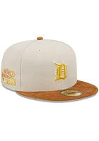New Era Detroit Tigers Mens White Cordvisor 59FIFTY Fitted Hat