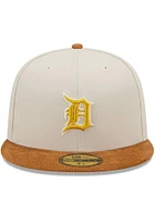 New Era Detroit Tigers Mens White Cordvisor 59FIFTY Fitted Hat