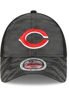 New Era Cincinnati Reds Black JR Camoflect 9FORTY Youth Adjustable Hat