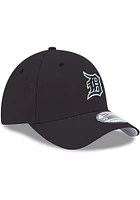 New Era Detroit Tigers Mens Navy Blue Color Pop Tonal Team Classic 39THIRTY Flex Hat