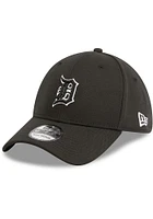 New Era Detroit Tigers Mens Black Color Pop Tonal Team Classic 39THIRTY Flex Hat