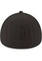 New Era Detroit Tigers Mens Black Color Pop Tonal Team Classic 39THIRTY Iconic Flex Hat