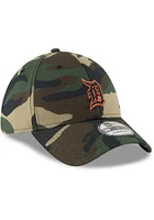 New Era Detroit Tigers Mens Green Team Classic 39THIRTY Flex Hat
