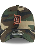New Era Detroit Tigers Mens Green Team Classic 39THIRTY Flex Hat