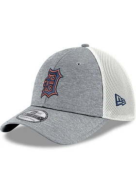 New Era Detroit Tigers Mens Grey Shadowtech 2T Team Neo 39THIRTY Flex Hat