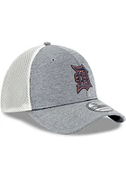 New Era Detroit Tigers Mens Grey Shadowtech 2T Team Neo 39THIRTY Flex Hat