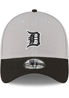 New Era Detroit Tigers Mens Grey 2T Team Classic 39THIRTY Flex Hat