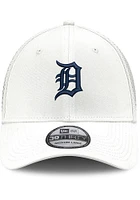 New Era Detroit Tigers Mens White Team Neo 39THIRTY Flex Hat