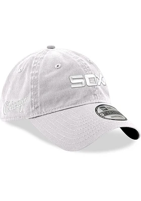 New Era Chicago White Sox Tonal Core Classic 9TWENTY Adjustable Hat - White