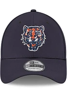 New Era Detroit Tigers Mens Navy Blue Cooperstown Team Classic 39THIRTY Flex Hat