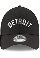 New Era Detroit Tigers Mens Navy Blue Diamond Shadow Visor 39THIRTY Flex Hat