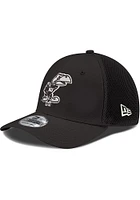 New Era Kansas Jayhawks Mens Black White Logo Neo 39THIRTY Flex Hat