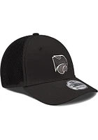 New Era K-State Wildcats Mens Black White Logo Neo 39THIRTY Flex Hat