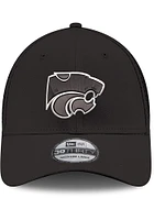 New Era K-State Wildcats Mens Black White Logo Neo 39THIRTY Flex Hat