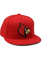 New Era Louisville Cardinals Mens Red Basic 59FIFTY Fitted Hat