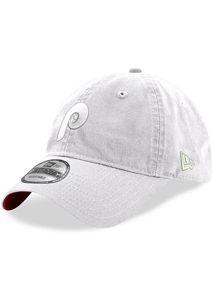 New Era Philadelphia Phillies Tonal Core Classic 9TWENTY Adjustable Hat - White
