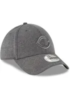 New Era Cincinnati Reds Mens Grey Tonal Team Classic Flex Hat