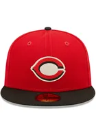 New Era Cincinnati Reds Mens Red Letterman 59FIFTY Fitted Hat