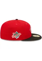 New Era Cincinnati Reds Mens Red Letterman 59FIFTY Fitted Hat