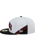 New Era Chicago Bulls Mens White 2022 NBA City Edition 59FIFTY Fitted Hat