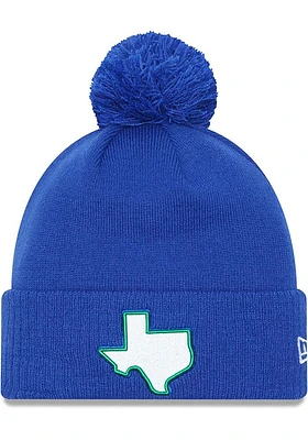 New Era Dallas Mavericks Blue 2022 NBA City Edition Mens Knit Hat