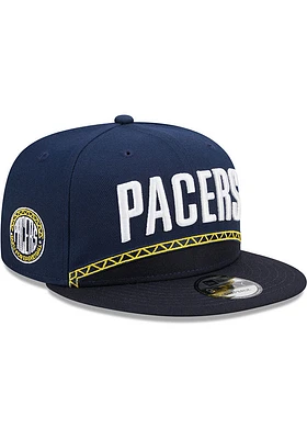 New Era Indiana Pacers Navy Blue 2022 NBA City Edition 9FIFTY Mens Snapback Hat