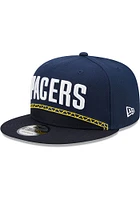 New Era Indiana Pacers Navy Blue 2022 NBA City Edition 9FIFTY Mens Snapback Hat